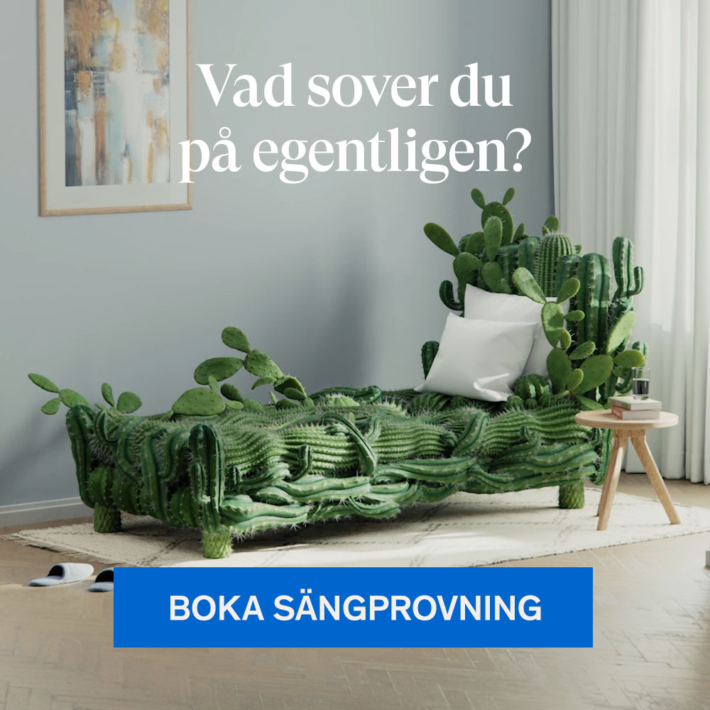 Vad sover du på egentligen? Boka en sängprovning idag.
